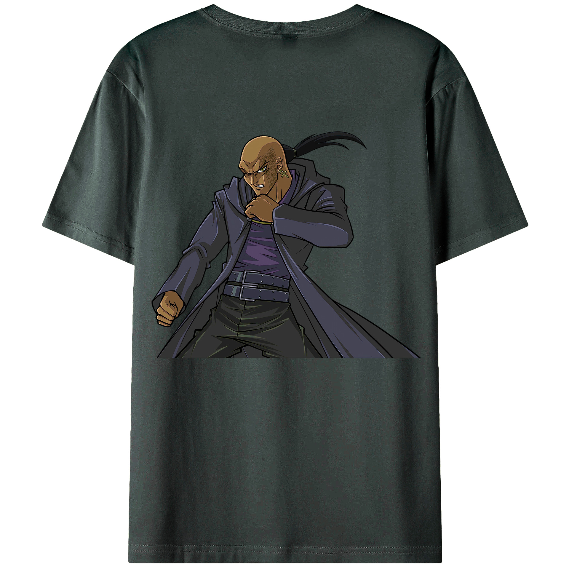 （画像用） 遊☆戯☆王 Yu-Gi-Oh! 綿100％ メンズ半袖Tシャツ（バックプリント） 通気性